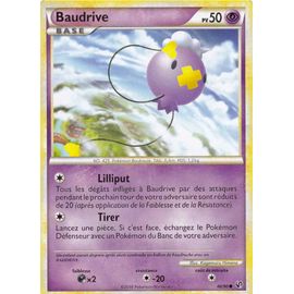 Lot De 5 Cartes Communes Heartgold Soulsilver : Indomptable : Baudrive 46/90, Tygnon 51/90, Malosse 54/90, Mystherbe 60/90, Pomdepik 63/90