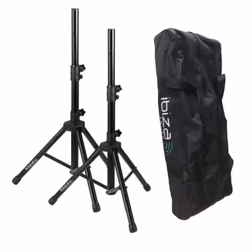 IBIZA SOUND SS01B-MINI Supports d'enceintes + housse