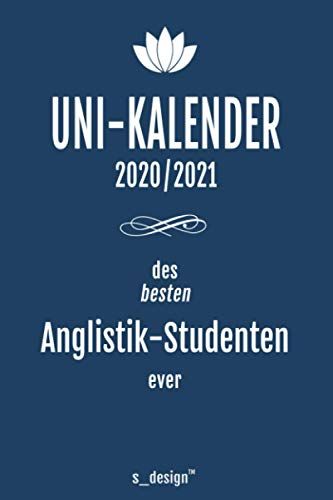 Studienplaner / Studienkalender / Studenten-Kalender 2020 / 2021 Fuer Anglistik-Studenten / Anglistik-Student: Semester-Planer / Uni-Kalender Von Oktober 2020 Bis Oktober 2021
