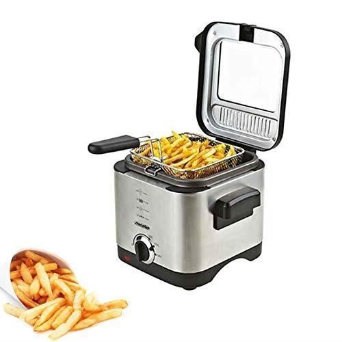 Adler Friteuse profonde pour capacité de 1,5 litre avec 900 W Power MS 4910 Argenté MS 4910