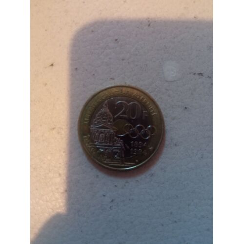 Pièces De 20 Francs Coubertin 1894-1994