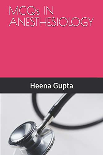 Mcqs In Anesthesiology