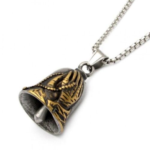 Collier Pendentif Vintage En Forme De Cloche Rose Mate, Unisexe, Pour Femme, Motard, Cool, À La Mode