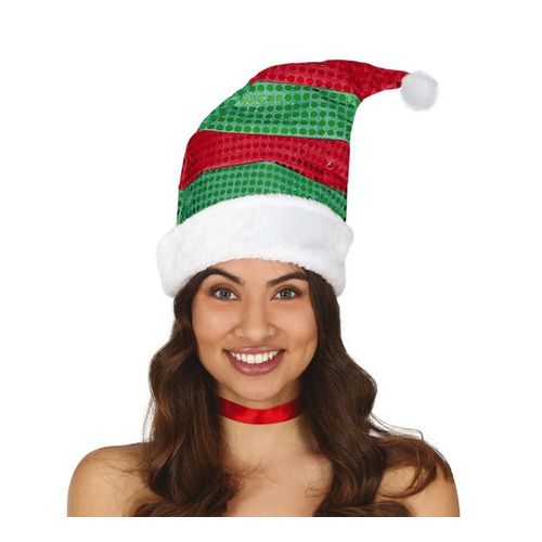 Bonnet De Noel Vert Et Rouge