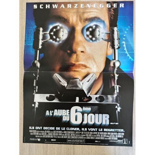 À L'Aube Du 6 Ème Jour - Véritable Affiche De Cinéma - État Excellent, Jamais Affichée. Dimensions 40x54 Cm - Film De Roger Spottiswoode, Avec Arnold Schwarzenegger, Michael Rapaport - Poster - 2000