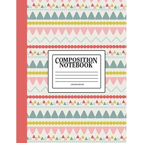 Composition Notebook: College Ruled: 100 Page Creative Writing Tablet For University, High School & College Student Exams, Assignments & Projects: Red & Blue Cover 19