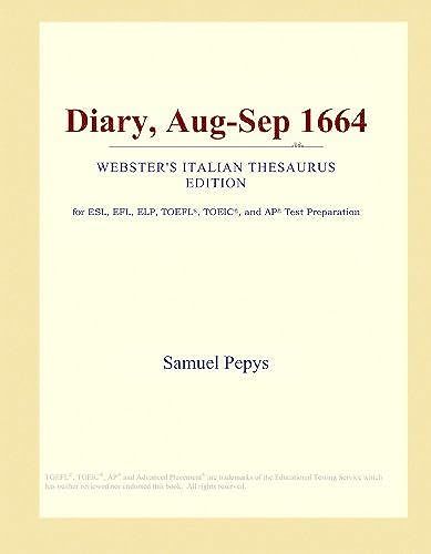 Diary, Aug-Sep 1664 (Webster's Italian Thesaurus Edition)