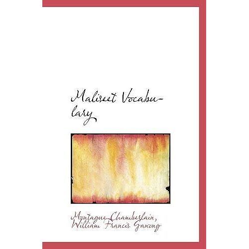 Maliseet Vocabulary