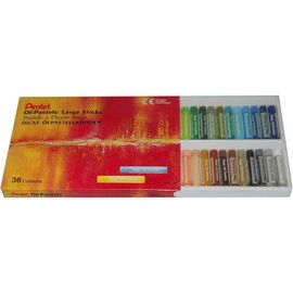 Pentel Boite De 36 Pastels À L'huile, Pentel Arts, Diamètre 10 Mm