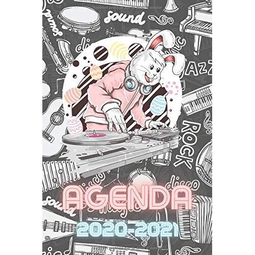| Agenda 2020-2021 Ado Thème Dj Lapin: Agenda Scolaire Journalier Ado Thème Dj Lapin | Primaire - Collège - Lycée - Etudiant - Toute L'année Scolaire - Avec Calendrier ... Semainier Et Journalier| Emp
