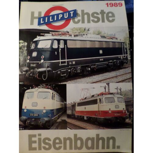 Catalogue De Modeles Reduits Liliput Hochste Eisenbahn 1989