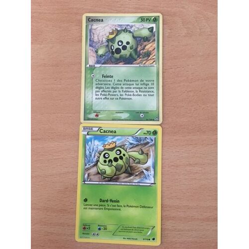 Cacnéa 50pv (46/108) + Cacnéa 70pv (9/116) Pokemon