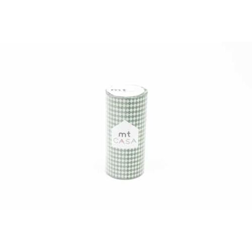 Masking Tape Mt Casa 10 Cm Motif Damier Vert
