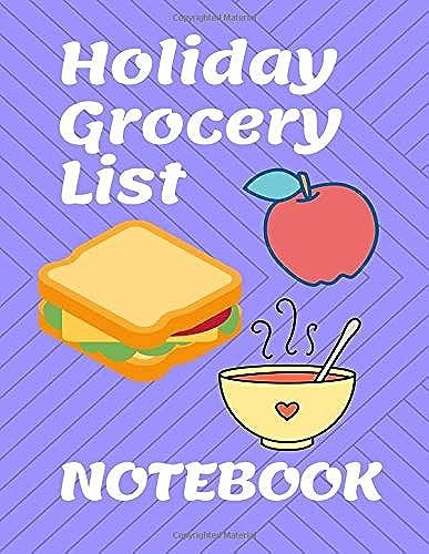 Holiday Grocery List Notebook -- Blank College Lined Journal