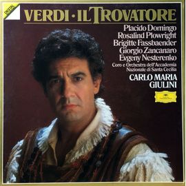 Verdi - "Il Trovatore" - Placido Domingo - Coffret De 3 Disques Vinyle Lp 33 Tours - Deutsche Grammophon Digital Stereo 413 351-1 - Placido Domingo, Rosalind Plowright, Brigitte Fassbaender
