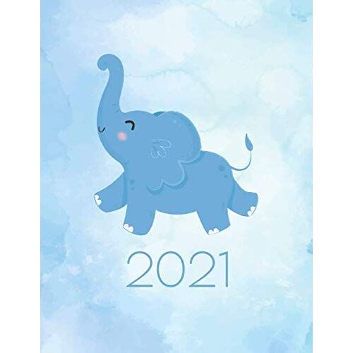 Elephant Monthly And Weekly Planner: Weekly & Monthly Cute Elephant Planner January To December With Holidays Improving Your Time Management Skill Gift For Elephant Lovers