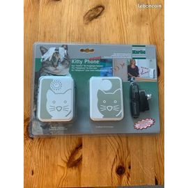 Karlie Kitty Phone Deluxe Système De Signalisation Sonnette De Chat Téléphone Émetteur Et Récepteur