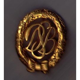 Insigne Broche Militaire Et/Ou Sportive En Métal Doré