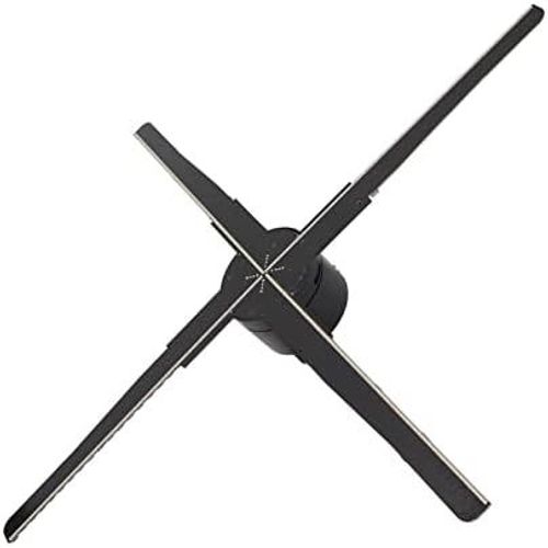 Ventilateur Holographique 3D,Ventilateur Led D'Affichage Publicitaire Hologramme 3D À 4 Pales 20,5 Pouces,Affichage De Vidéos Photos 3D Holographiques,Projecteur Hologramme Pour(Prise Ue)