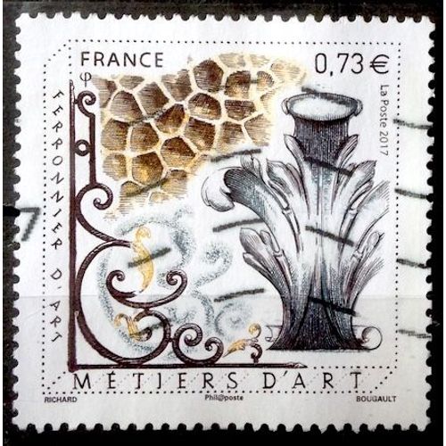 Métiers D'art - Ferronnier D'art 0,73€ (Très Joli N° 5135) Obl - France Année 2017 - Brn83 - N32072