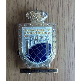 Insigne Espagne Commération Maintien De La Paix En Bosnie Sfor