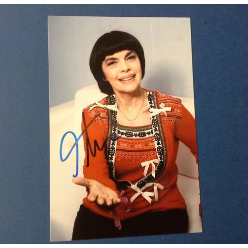 Autographe Mireille Mathieu Dédicace Photo 10x15 Cm