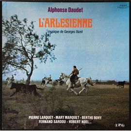 Georges Bizet - Alphonse Daudet - Ipg 150.035/36 - Coffret De 3 Disques Vinyle Lp - "L'arlesienne" - Avec : Fernand Sardou, Pierre Larquey, Mary Marquet, Berthe Bovy, Hubert Noël - Livret De 8 Pages I