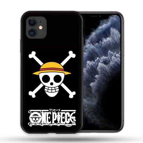Coque Compatible Magsafe Pour Apple Iphone 11 (6,1) Manga One Piece Tete De Mort