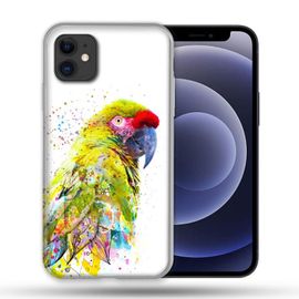 Coque Compatible Magsafe Pour Apple Iphone 12 / 12 Pro Animal Perroquet Jaune