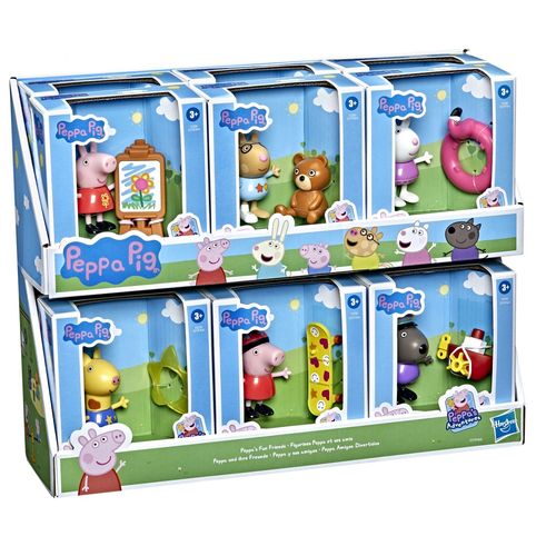 Pig Peppas Fun Friends Figures Ast