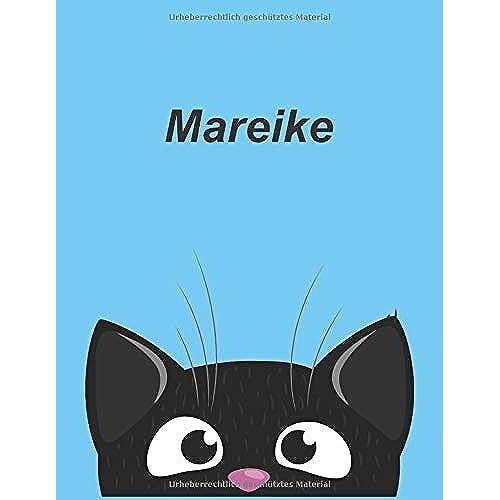 Personalisiertes Notizbuch: Mareike - Ueber 100 Seiten, Liniert Im A4+ Format