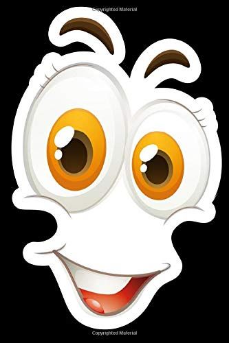 Smiley Emoticon: Notizbuch Din A5 Liniert 120 Seiten Gesicht Lustige Mimik Comic Smilie Emotion Ei Spiegelei Blick Laune Ausdruck Geschenkidee & Weihnachten Reise Journal Organizer Schreibheft Planer