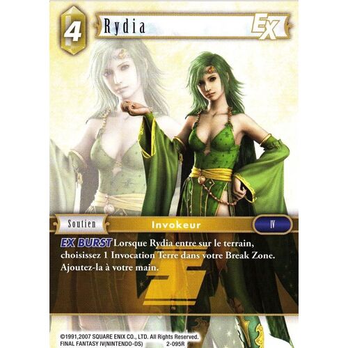2-095r - Rydia - Final Tantasy Tcg - Français - Rare Normale - Série 2