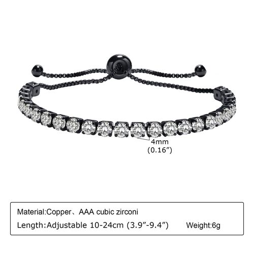 Vnox-Bracelets De Cheville De Tennis De Luxe Pour Femmes Et Filles, Bijoux En Métal Bling, Cadeaux De Pied De Fête De Mariage, Or Cristal, Document Cubique