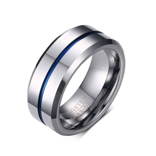 Vnox ¿ Bracelet De Mariage Rainuré En Tungstène Pour Hommes, 8mm, Anti-Rayures, Cadeau D'anniversaire