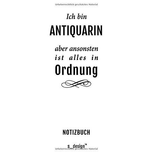 Notizbuch Fuer Antiquare / Antiquar / Antiquarin: Originelle Geschenk-Idee (120 Seiten Liniertes Blanko Papier)