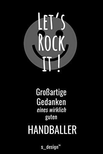 Notizbuch Fuer Handballer / Handball-Spieler: Originelle Geschenk-Idee [120 Seiten Liniertes Blanko Papier]