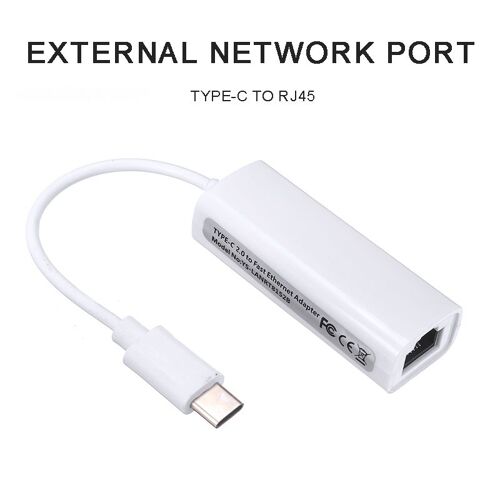 Adaptateur Internet RJ45 blanc TYPE-C/USB-C vers Ethernet LAN, pour MACbook et appareils de type c, accessoires électroniques