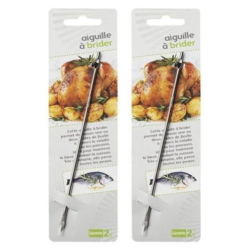 2 Aiguilles À Brider En Inox 18 Cm
