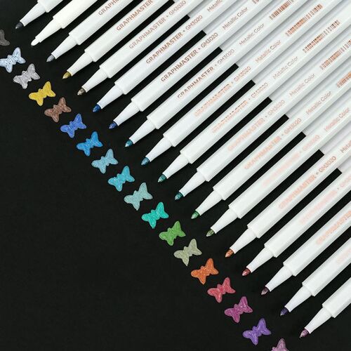 Marqueurs De Peinture En Acrylique, 18 Pièces, Stylos De Peinture Colorés Pour Bricolage, Peinture Album Photo, Céramique En Verre, Pierre, Cadeaux Pour Enfants, Papeterie Scolaire
