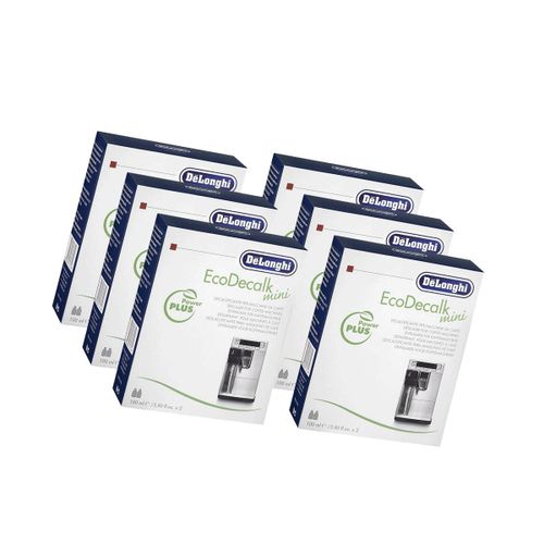 Lot de 6 mini détartrants (2x100ml ) par paquet EcoDecalk Cafetière Expresso (5513295981 DELONGHI)