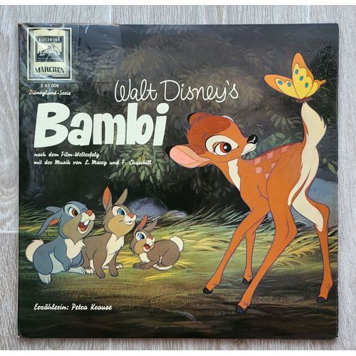 " Bambi ", Disque Vinyle 25 Cm En Allemand