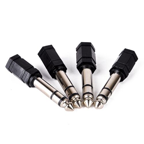 adaptateur stéréo 6.35 pouces, 4 pièces, 3.5mm mâle à 1/4mm femelle, Mini Jack