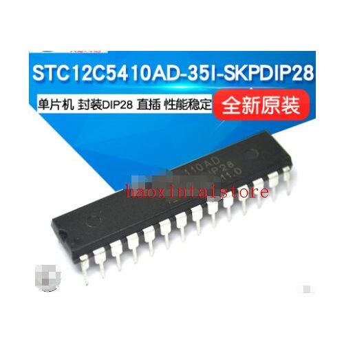 Puce de micro-ordinateur 51, circuit intégré STC12C5410AD-35I-SKPDIP28, 1 pièce