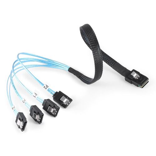 Câble de Transmission de données G0101 MINI SAS 36P SFF 8087 à SATA 7P, disque dur, vitesse de Transmission rapide de 12 Gbps