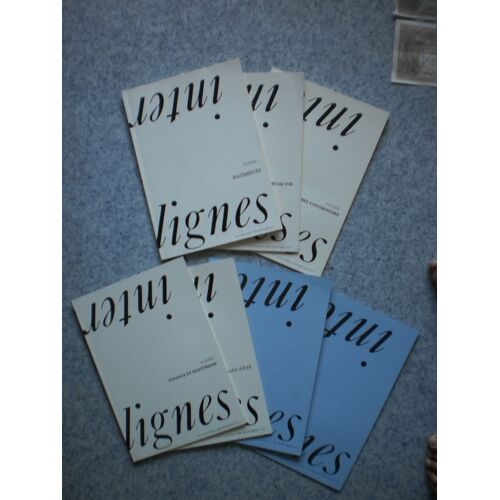 Lot De 7 Numéros De La Revue "Interlignes" Numéros 9, 12, 13, 17, 18, 20 Et 21 Parus Entre 1988 Et 1991