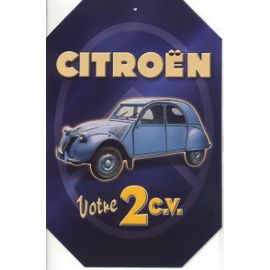 Plaque Publicitaire "Citroen Votre 2 C.V."