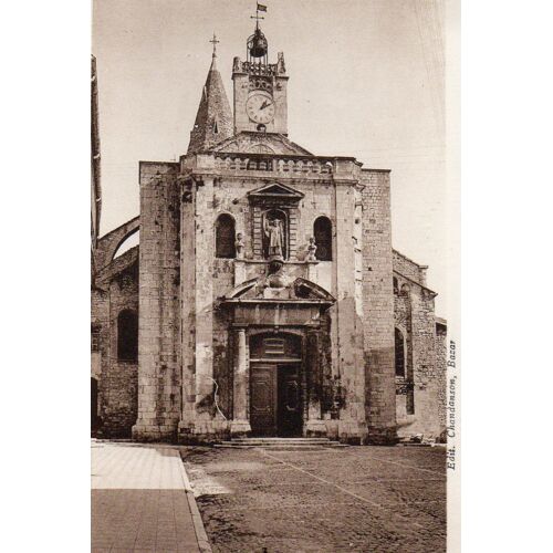 Carte Postale Xx Eme Siecle N° 1212 Bourg Saint Andeol - Ardeche - Facade De L 'eglise - Edition Chandanson Bazar