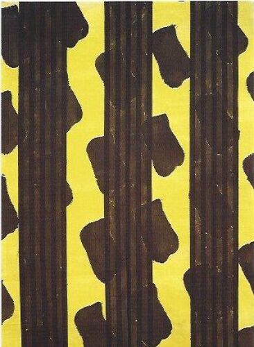 Carte Postale De Claude Viallat "Sans Titre N°68", 1998, Édition Xin-Dong Cheng