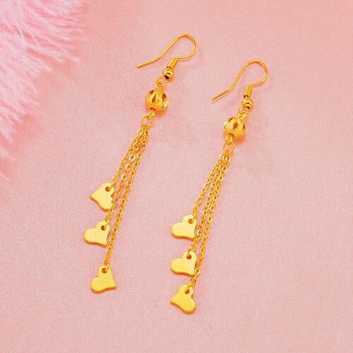 Boucles D'oreilles Pendantes Papillon En Cuivre Vintage Pour Femmes, Clip D'oreille, Prière Indienne, Méditation, Accessoires De Yoga, Mariée, Bijoux De Mariage